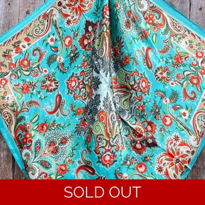 Turquoise Paisley